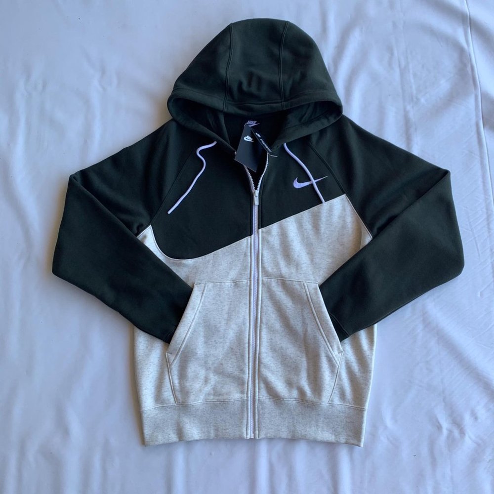 Nike Hoodies Fullzip Gray-Green CZ4924-141
